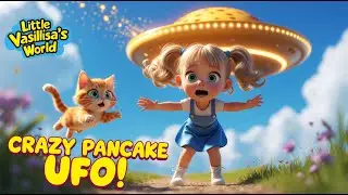 Vasilisa vs The CRAZY Flying Pancake! 🥞🛸| Fun Cartoon for Kids