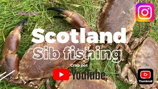 Scotland fishing and brown crab pot from sib