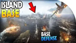 Building our ISLAND BASE for BASE DEFENSE in Gunship Battle Total Warfare