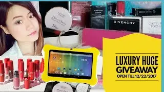 (Luxury)Huge Holiday Giveaway 2017 Open // High End Makeups, Pandora bracelet, Tablet