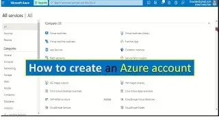 How to create an Azure account in Hindi