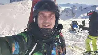 Aguille du Midi Vallée Blanche Freeride Snowboarding 2024 Jan