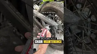 Using  @Motul Cleaner and Lube for my motorcycle chain #motul #chaindrive #shorts #shortsfeed #yt