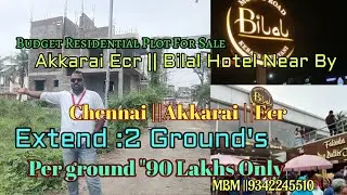 AD:47 || 2 Ground || Budget Residential Plots For Sale In Chennai 