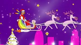 Kosmic Christmas - Purple Universe Cartoon