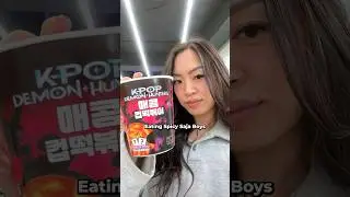 spicy saja boys 😈 kpop demon hunters rice cakes #shorts