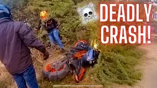 KTM DUKE 390 crashed while cornering! || abse riding band💔😖
