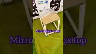 P.M.P.S. &reg; Stainless steel Top Visitor stool with - 4 Legs Epoxy Coated Ivory Color I
