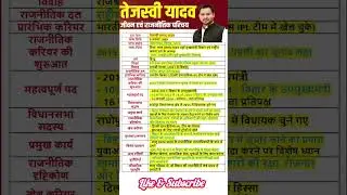Tejashwi Yadav Biography ll तेजस्वी यादव का जीवन और राजनीतिक परिचय #bihar #biharelection2025