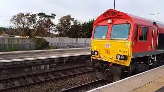 Class 66651fully loaded oil train coming through Barnetby to going south