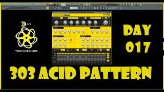 Acid melodic 303 pattern Day 17 #FlStudio24 #TransistorBass  #TB303 #roland303 #acid #Flstudio21