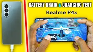 Realme P4x 5G Battery Drain and Charging Test -  Only BGMI Game Play🔥