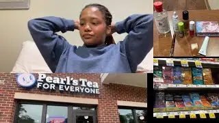 Chill vlog| First time in America! Window shopping, boba, makeup etc…