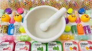 Satisfying performance video of making very beautiful slime with happy make-up and color combination