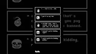 Sans gets banned from grillby's