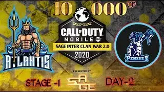 SAGE INTER CLAN WAR STAGE 1 DAY 2 CALL OF DUTY MOBILE LIVE STREAM