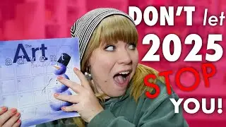 7 Ways to FILL your Art advent Sketchbook in 2025 | Don't Quit | Woomer Coloring Pencil Review