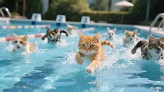 Kitten Falls in Water, Becomes Swimming Champion! Mama Cat's Love Story Will Make You Cry 😭🏊&zwj;♀️🥇