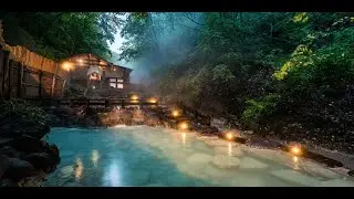 ASMR Sleep Music Japanese Hot Spring Onsen Running Water Insomnia Relaxing Ambience