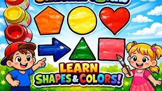 How to Learn Shapes with Colour Balls - Colours Videos Collection for Children