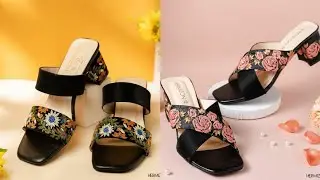 APPEALING  MOST COMFORTABLE FOOTWEAR TOP SLIPPERS WEDGES FLAT  LATEST OFFICE STYLE SHOES||