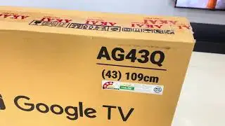 #AKAI NEW Qled AG43Q 43inchas Goog;e TV Unboxing