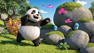Minecraft Baby Panda Rolled Down a Bamboo | Kids Songs & Nursery Rhymes