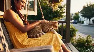 Firefly a cat jumping out of a window and landing on someones lap on their feet   than get petted fo