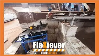 Custom made FleXiever Mini Screener screening bark / zeven schors / criblage de l'&eacute;corses