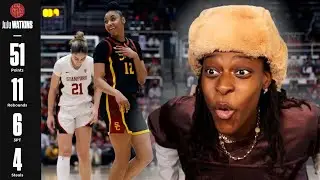 JUJU WATKINS DROPPED 51 POINTS ON THE WORLDS SMARTEST SCHOOL STANFORD! (REACTION)