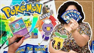 Schilderen op Pokemon kaarten (Sunkern & Drifloon)