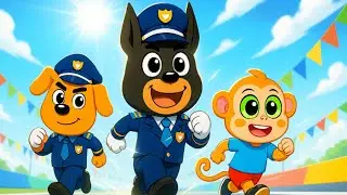 Labrador&rsquo;s Speed Challenge! 🏁⚡ The Great Running Race | Funny Police Labrador Animation