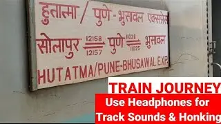 Pune To Solapur Train Journey Via- Daund, Kurduwadi by HUTATMA EXPRESS Hauled by WAG7M Loco