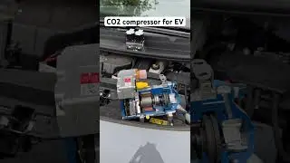 Hanon CO2 compressor for EV #gonatrefs #naturalrefrigerants al gas