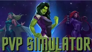 Marvel Puzzle Quest: PVP SIMULATOR SHE-HULK POLARIS MEDUSA | BEST BUILDS + COMBOS