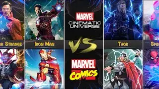 Marvel Movies VS Comics - Popular Characters Comparison | MCU