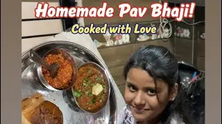 Weekend per ghar per banayi pav bhaji full recipe🥰😋