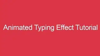 JQuery Animation Tutorial : How to Create Animated Typing Effect with Typed JS
