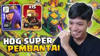 COMBO PEMBANTAI Ini Banyak yg Belum Tau! Queen Walk + Hog Super TH 14 - COC Indonesia