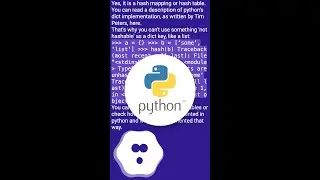 Is a Python dictionary an example of a hash table? #shorts