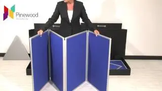 7 Panel Display Stand with Aluminium Frame