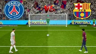 PSG vs FC Barcelona Full Penalty Shootout | PAG vs FCB | eFootball