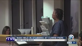 Man held in stabbing at Currie Park