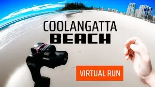 COOLANGATTA BEACH VIRTUAL RUN | Gold Coast Australia | 4K SuperView | 15 Minutes