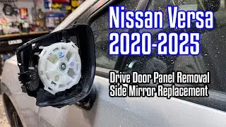🚗🔧 Замена боковых зеркал Nissan Versa (2020&ndash;2025) | Снятие дверной панели своими руками