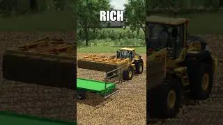 POOR vs RICH #shorts #fs25 #farmingsimulator25