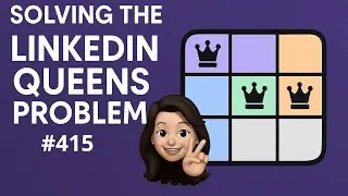 LinkedIn Queens Gameplay 🎯 #415 Solution| Puzzles | Tips & Tricks