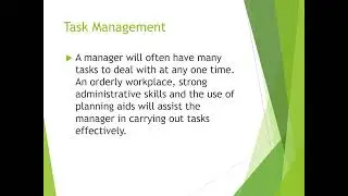 Time and Task Management