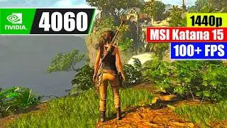 Shadow of the Tomb Raider Gameplay 1440p | MSI Katana 15 RTX 4060 i7 13th Gen Benchmark