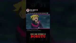 BORUTO's Curse mark injection #boruto #naruto #shorts